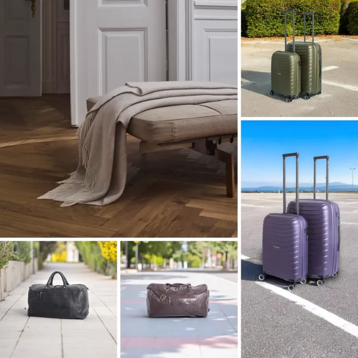 Bon Gout kufferter, tasker og George Jensen plaid