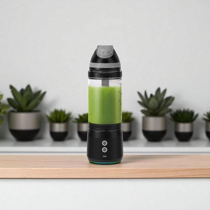 Trådløs blender 700 ml med 6 knive & USB-C oplader - 3