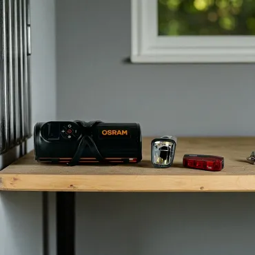 OSRAM Mini-Luftkompressor, LEDsBIKE RACE 50 Lygtesæt