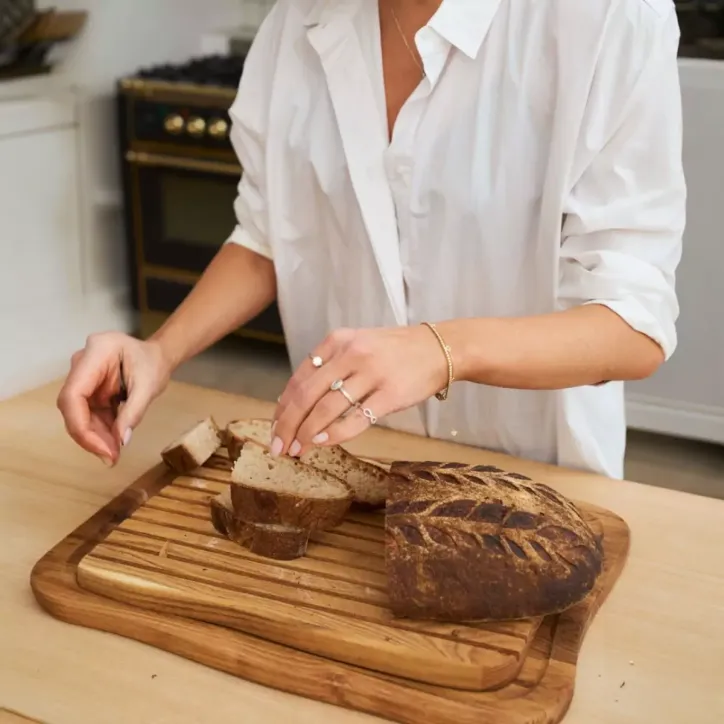 AIDA Sæt af Skærebrætter med kværnsæt i teak