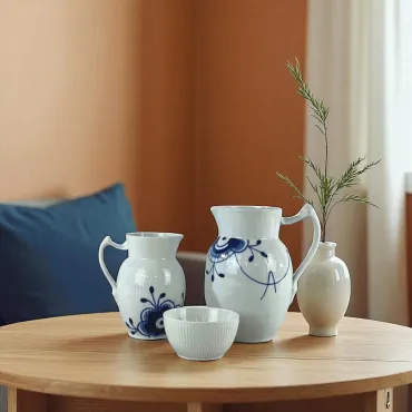Royal Copenhagen kande 0,9 L, 38 cl og skål 15 cl