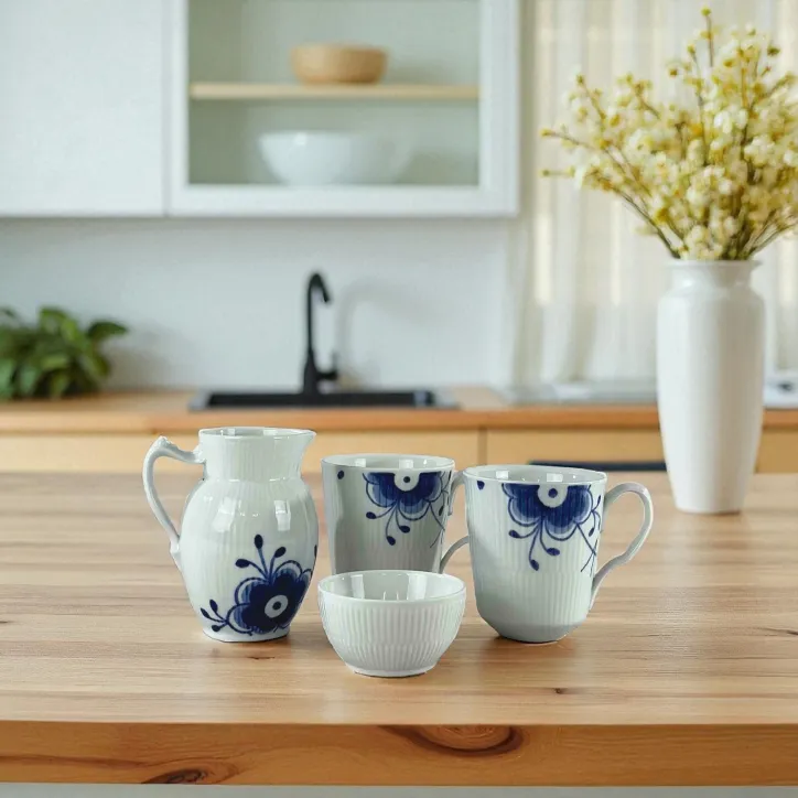 Royal Copenhagen kande, Krus og skål 