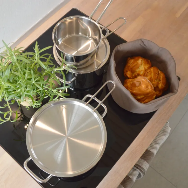 Eva Trio grydesæt, Georg Jensen Damask køkkenpakke