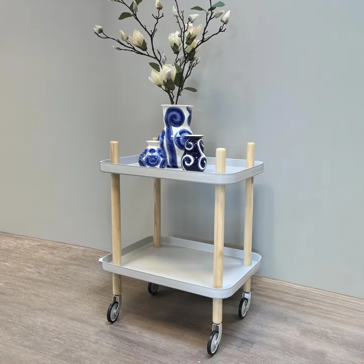 Rullebord med Tulle vase 10, 13 og 22,5 cm