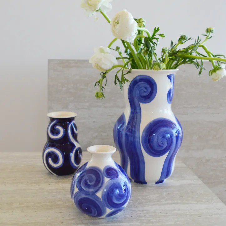 Normann Rullebord, Kähler vase 10, 13 og 22,5 cm