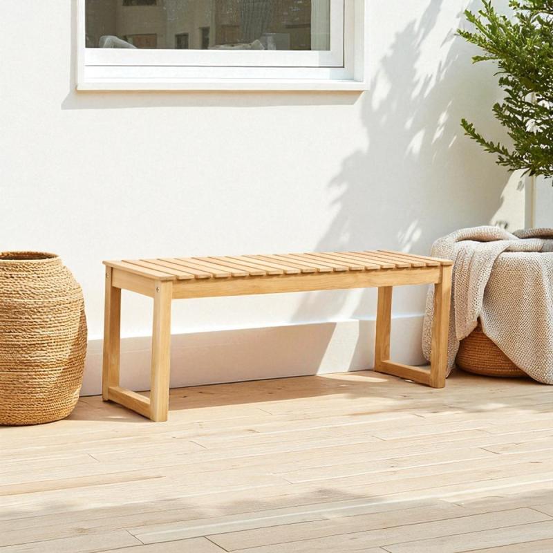 Noble Langelinie bænk i teak 110 cm