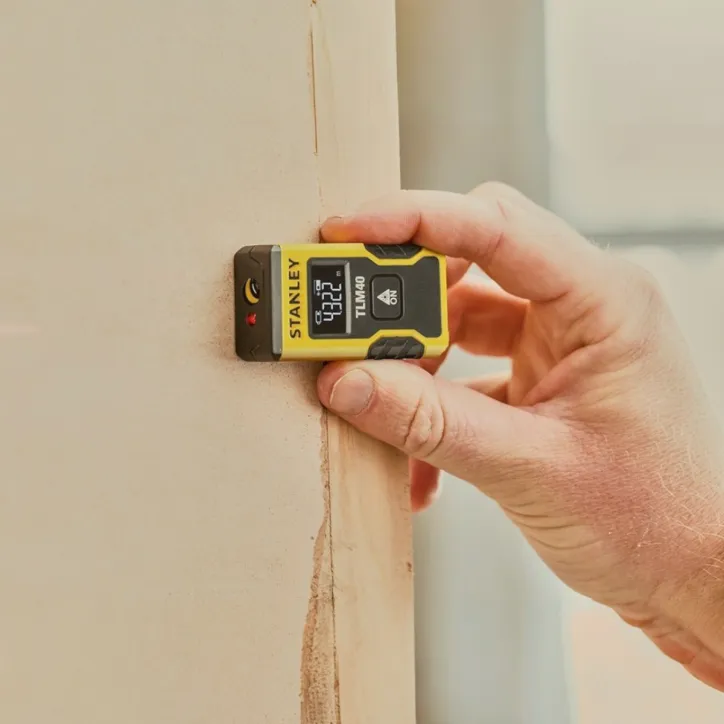Stanley TLM40 afstandsmåler, BoxBeam vaterpas