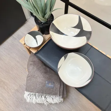 George Jensen plaid med Line-skål sæt