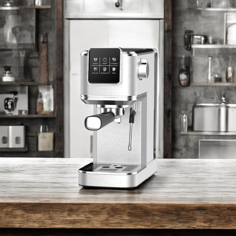 Espressomaskine med 6 stk. Colour krus 30 cl. - 2