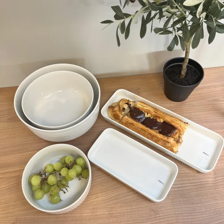 Eva Trio Legio Nova 3 stk. skålsæt og 2 fade