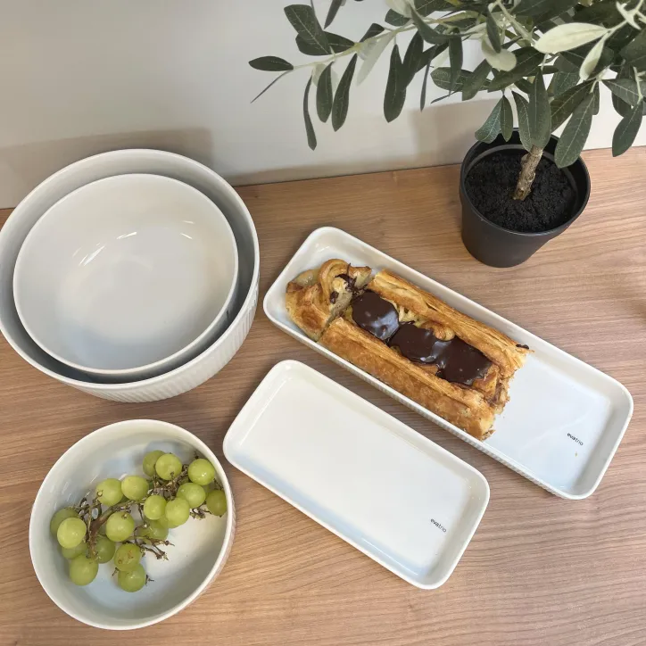 Eva Trio Legio Nova 3 stk. skålsæt og 2 fade