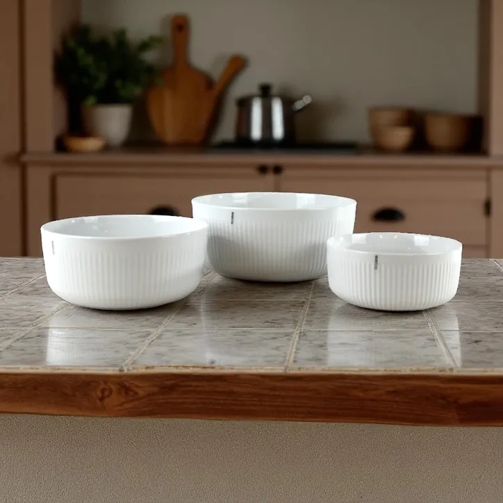 Eva Trio Legio Nova 3 stk. skålsæt og 2 fade