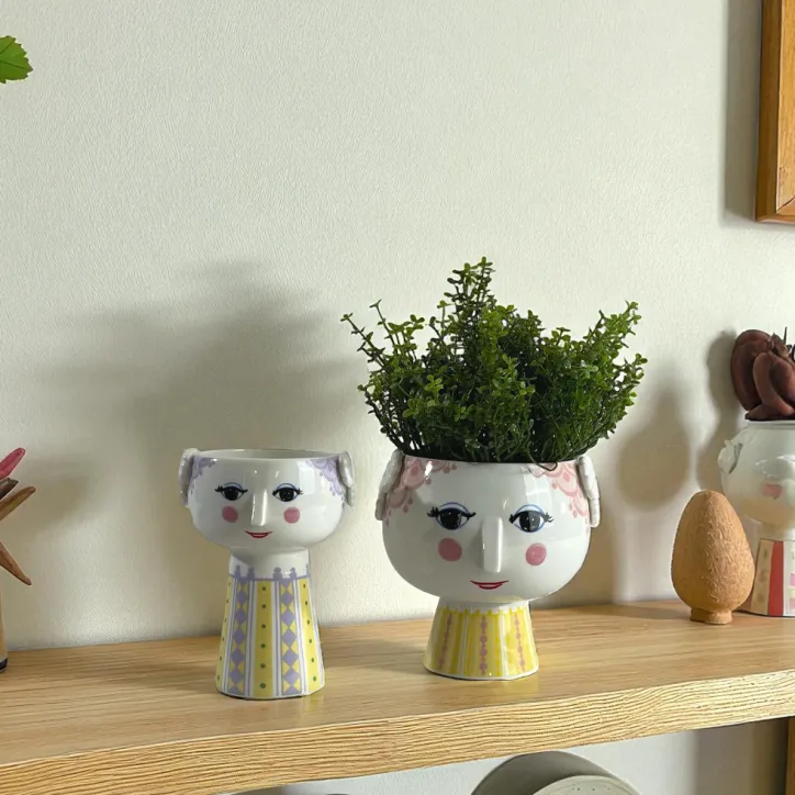 Bjørn Wiinblad Eva Urtepotteskjuler & Vase, sæt