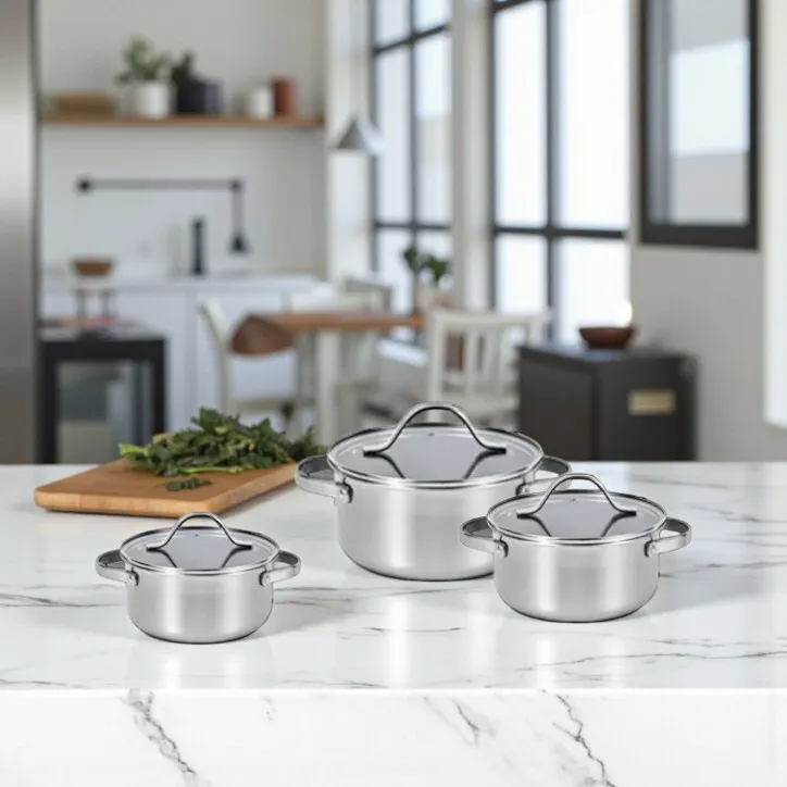 Hybrid Grydesæt, Damascus Knivsæt 5-dele