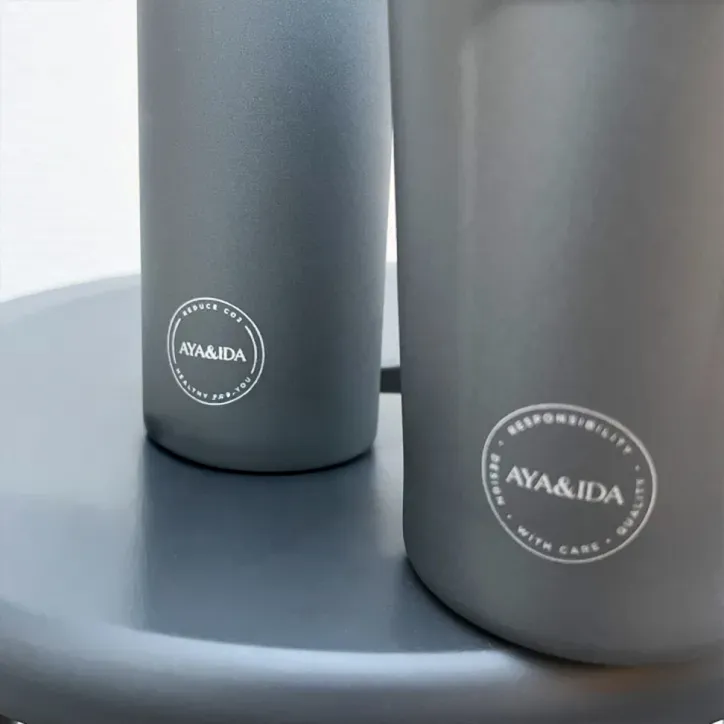 AYA&IDA Drikkeflaske 0,5l med termokop 0,38l