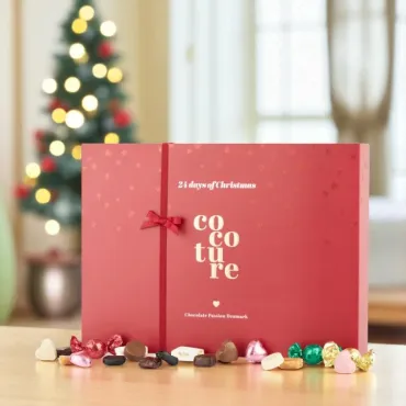 Cocoture Julekalender chokolade, lakrids, marcipan
