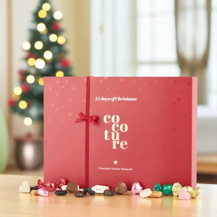 Cocoture Julekalender chokolade, lakrids, marcipan