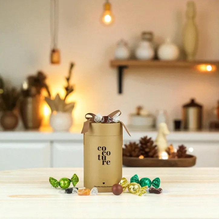 Cocoture gaverør med chokoladekugler og karamel