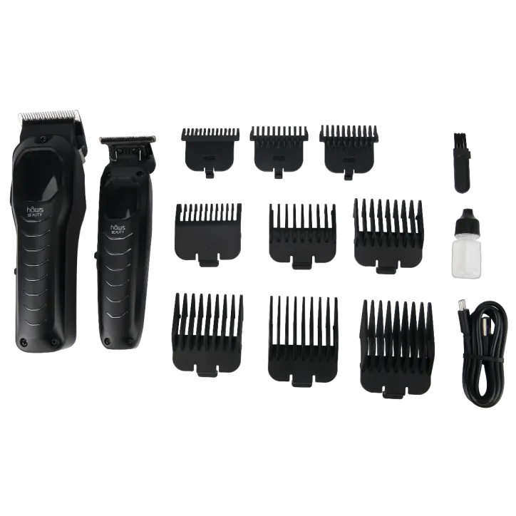 Trimmer, shaver og toilettaske