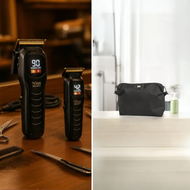 Trimmer og toilettaske