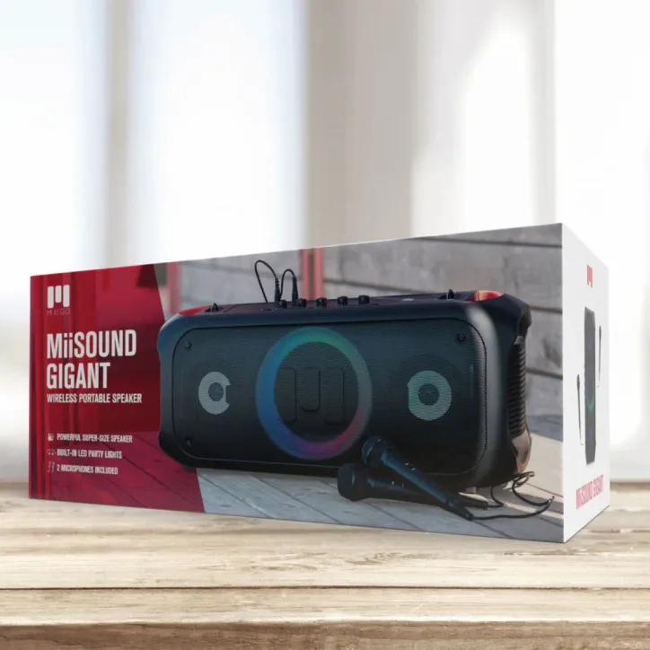 MIIEGO MiiSOUND GIGANT Højttaler, 2 Mikrofoner