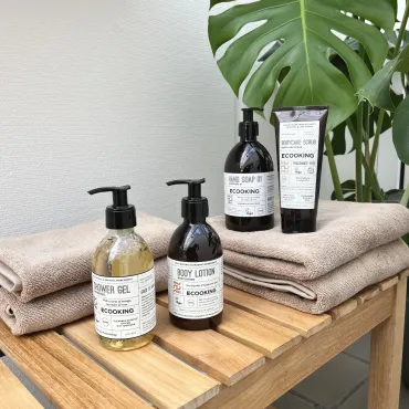 Håndklædepakke med 4 stk. med Ecooking bodycare