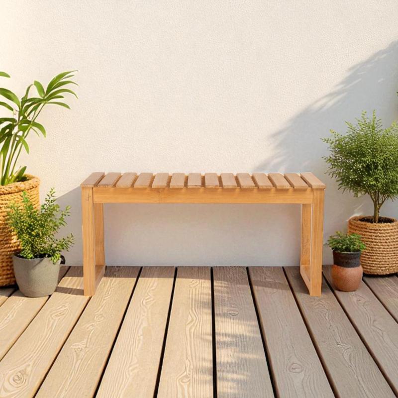 Noble Langelinie bænk i teak 90 cm