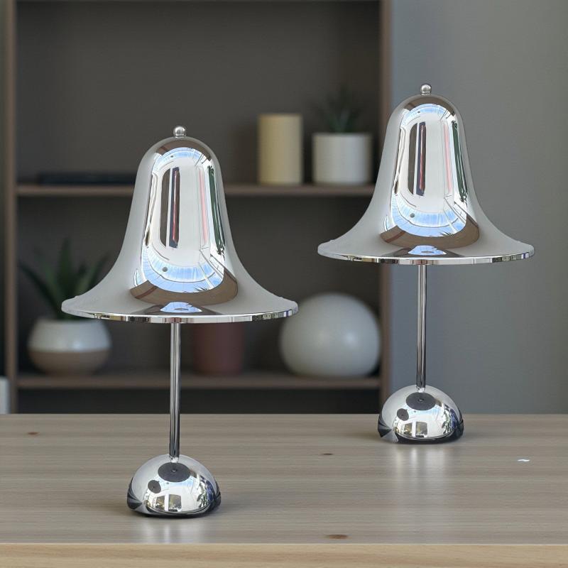 Pantop Shiny lampe i sølv - 1