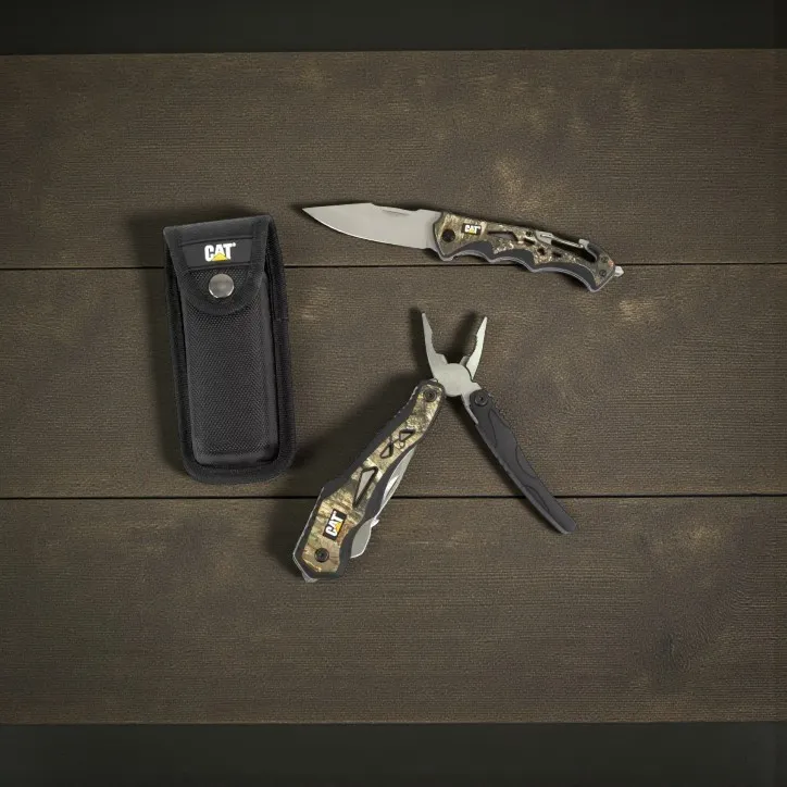 CAT Real Camouflage Multi-tool med Foldekniv