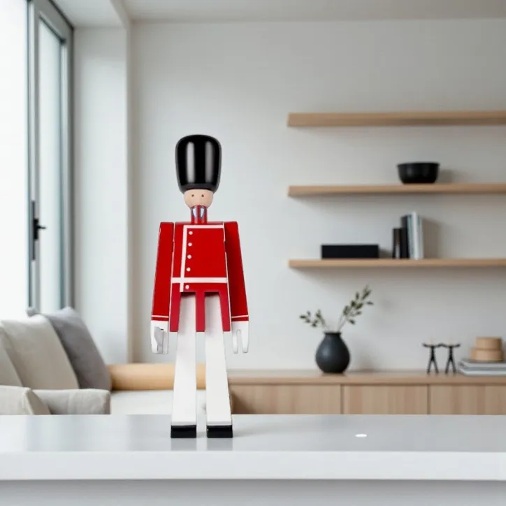 Tivoli Officer med sabel lille rød/hvid