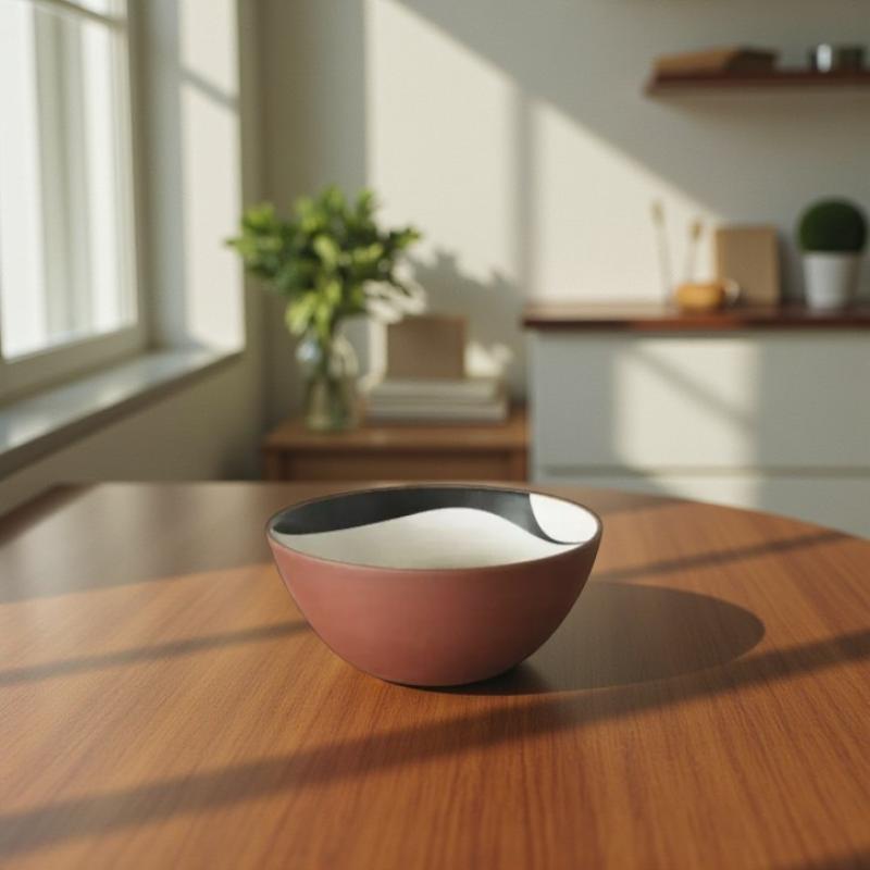 Line skål Ø23 sort/creme - 2