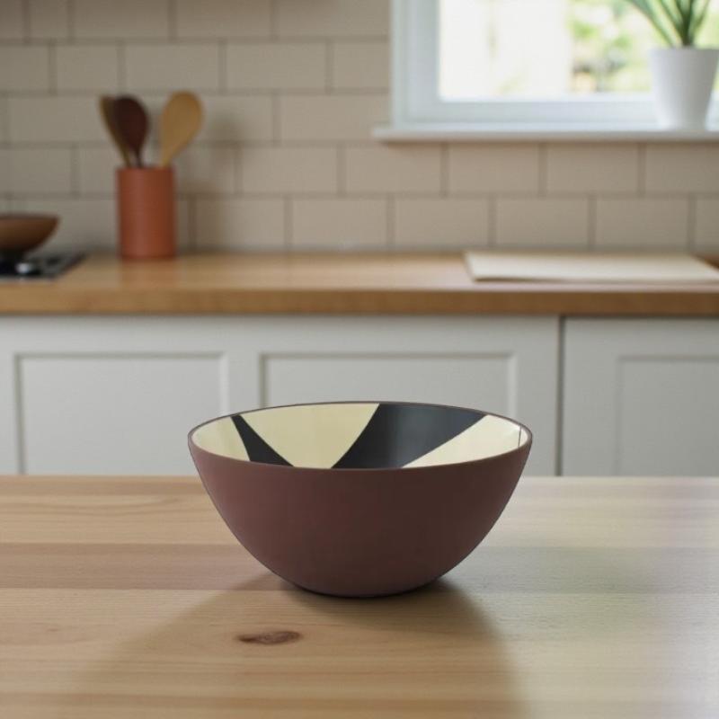 Line skål Ø30 sort/creme - 2