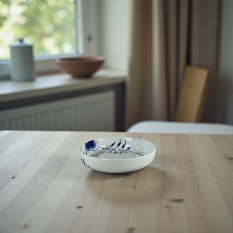 Blå mega riflet ovnfast fad 18,5 cm - 3
