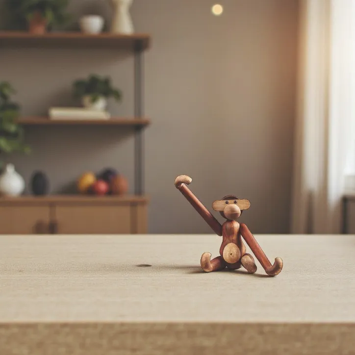 Kay Bojesen Abe i olieret teak