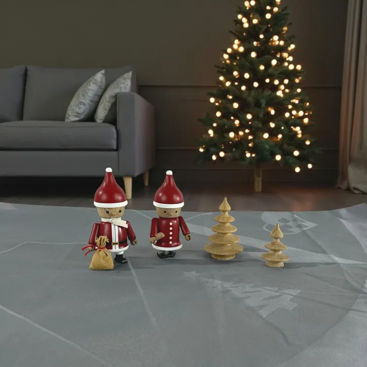 STARS Juletræstæppe med Træfigurer i Eg