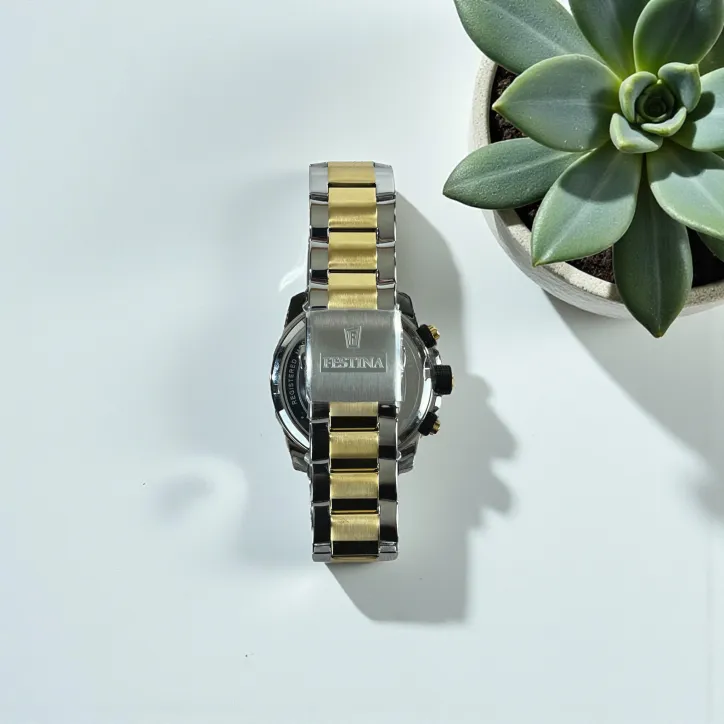 Festina H. Chrono Sport Ø45, bicolor stållænke