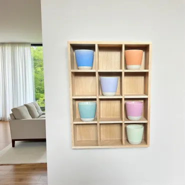 Kopkasse med 6 stk. Colour Krus