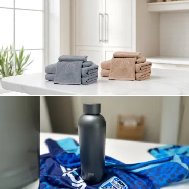 Termoflaske med Georg Jensen Damask Håndklæder