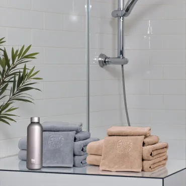 Termoflaske med Georg Jensen Damask Håndklæder