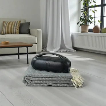 MiiBLASTER Højtaler med Elvang Plaid i Grå