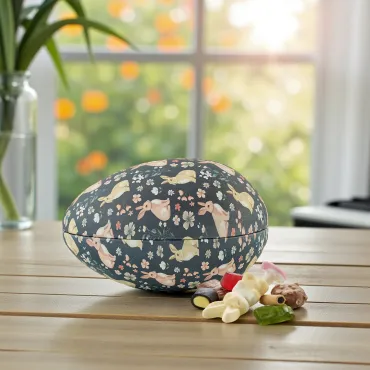 Metal påskeæg Bunnies med Familieblanding