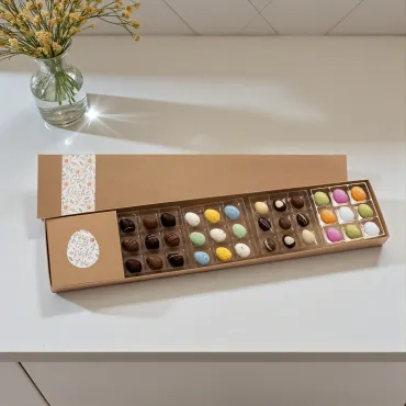 Mixede påskeæg i æske 36stk.