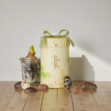 Cocoture cylinderæske med 250 g. påskefyld