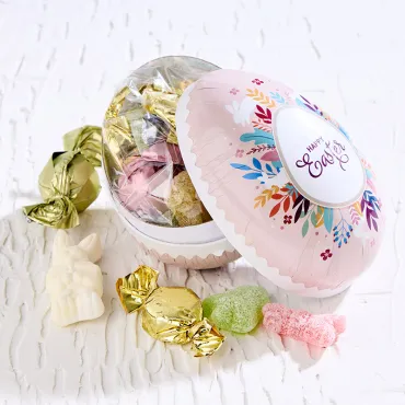 Lille papæg med påskemix fyld, 80 g. 