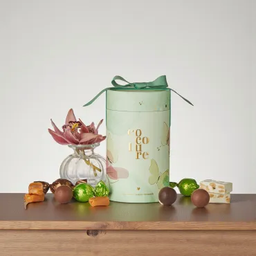 Cocoture cylinderæske med 250 g. blandet fyld