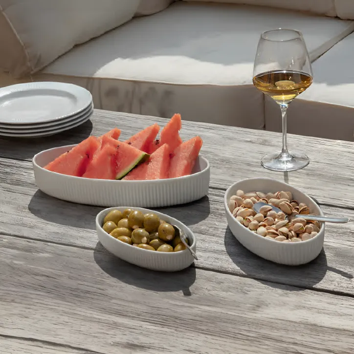 Eva Trio Legio Nova ovale skålesæt