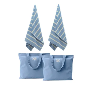 Georg Jensen Damask Sea badelagner og bags - cerulean