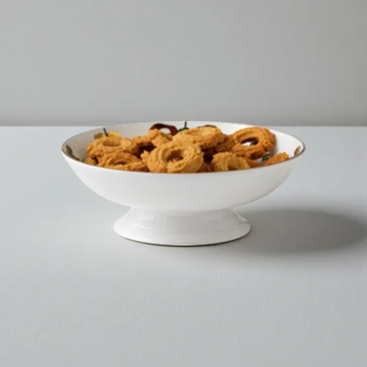 Royal Copenhagen Stjerne Riflet jul skål på fod 18 cm - 1