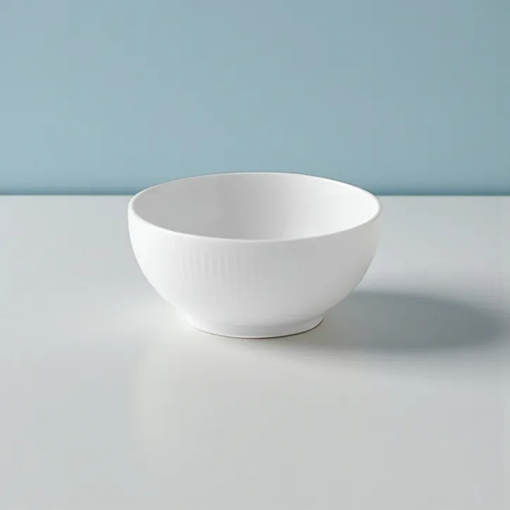 Royal Copenhagen 2 stk. hvid rilfet skåle & blå mega riflet skål - 1