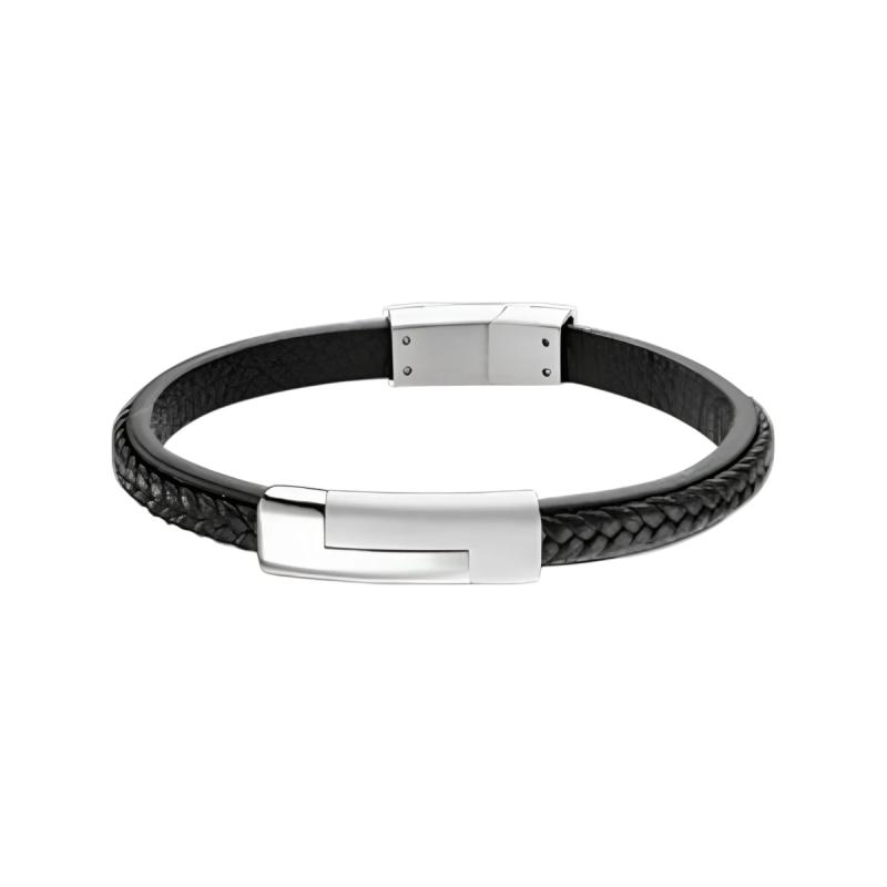 Lotus Style læder armbånd